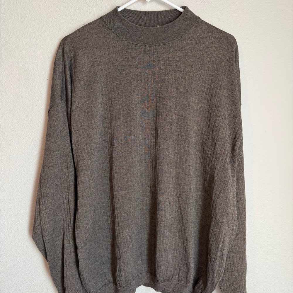 Vintage St. Croix Knits Long Sleeve For Mark Pasch Ltd. Grandpa Core Ribbed XL